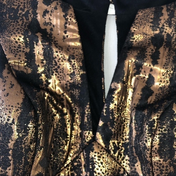 𝅺NWOT S Collections Black and Gold Cocktail Dress size 6 - Picture 11 of 16